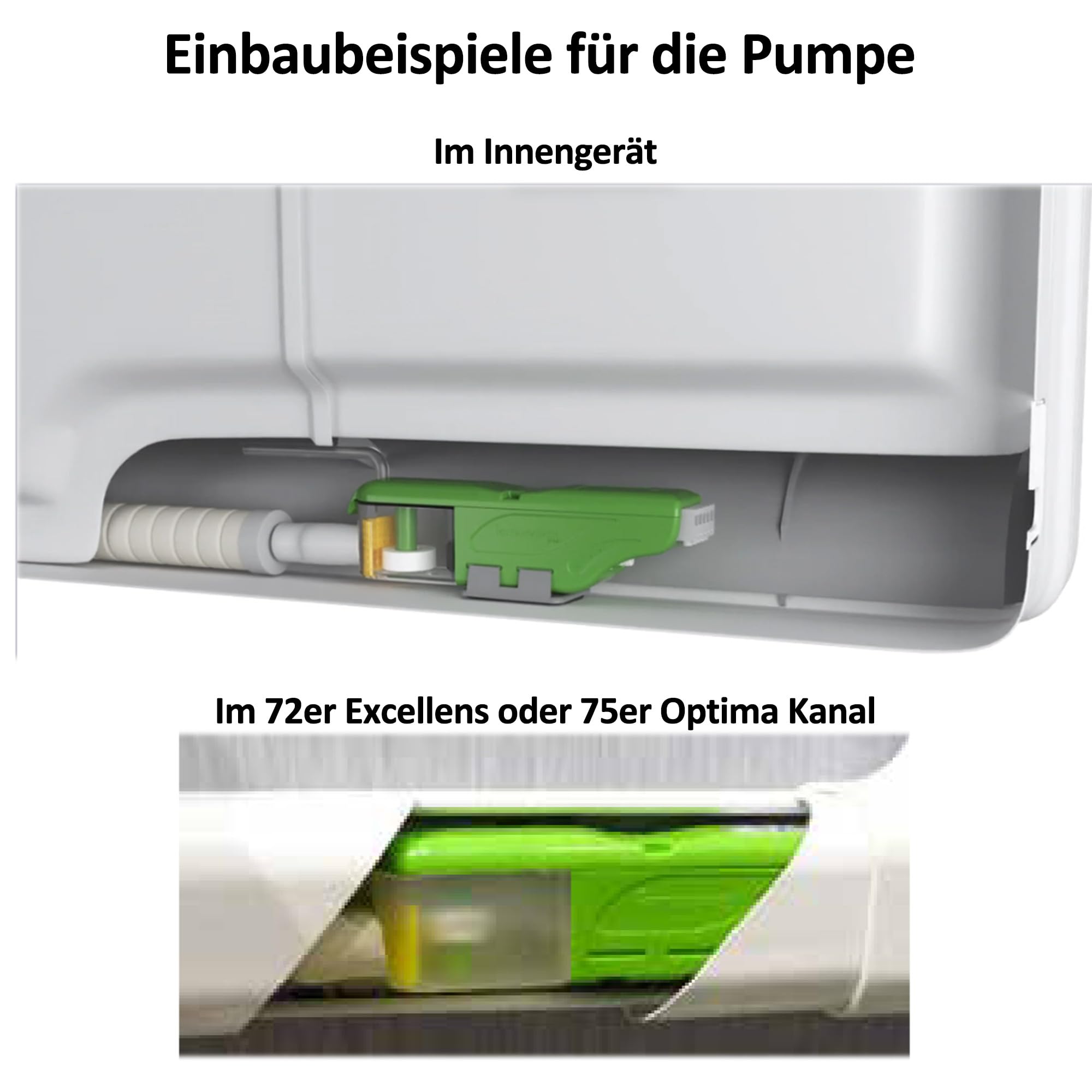 EASY ONE Kondensatwasserpumpe 7 l/h | Für Klimaanlagen bis 5 KW, Neutrales Kondensat, Geräuschpegel 21 dB(A)
