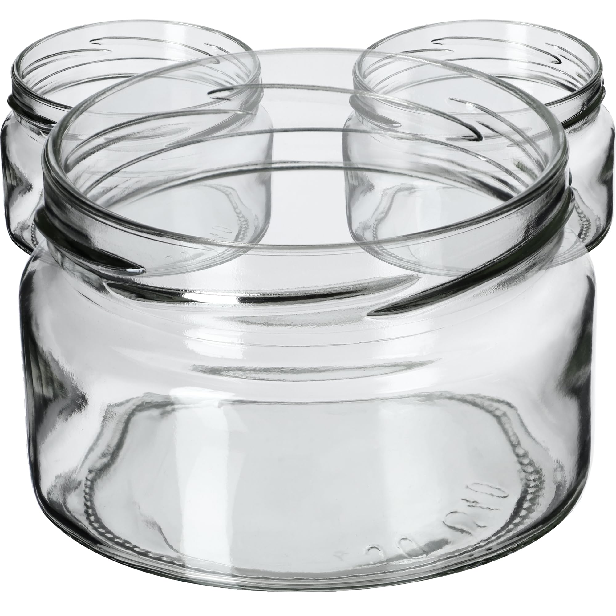 KADAX 50er Set Marmeladengläser 250ml TO82, Einmachgläser Vorratsgläser Mason Jar mit Schraubdeckel, Luftdichte Schraubgläser, Honig & Konfitüre