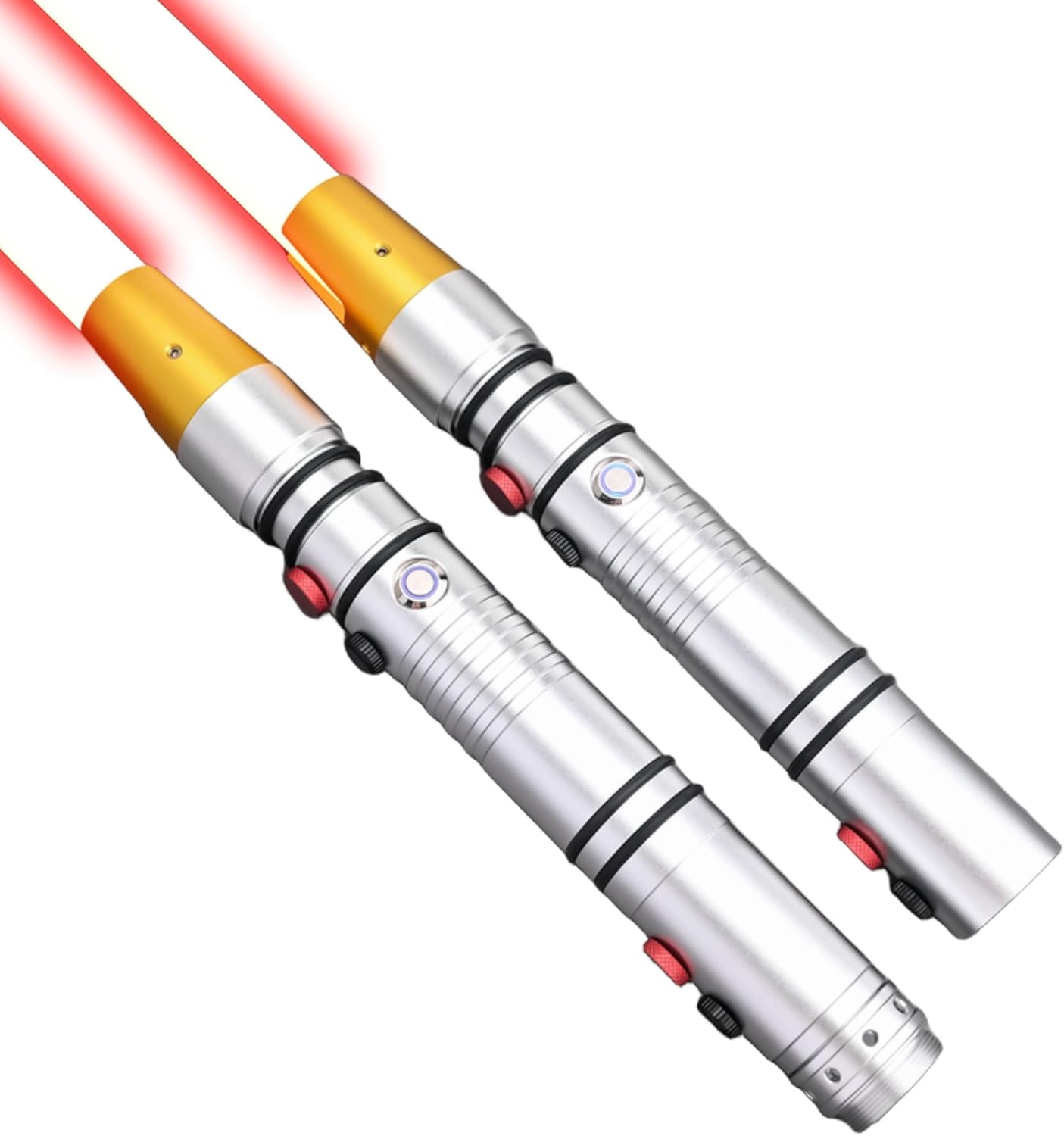 Light Saber, Heavy Dueling Light Sabers for Adults, 16 Sound Fonts, 12 RGB Colors , Motion Control, Smooth Swing Double-Bladed Light Sabers , Metal Hilt Light Saber 2pack for Birthday Xmas Gift