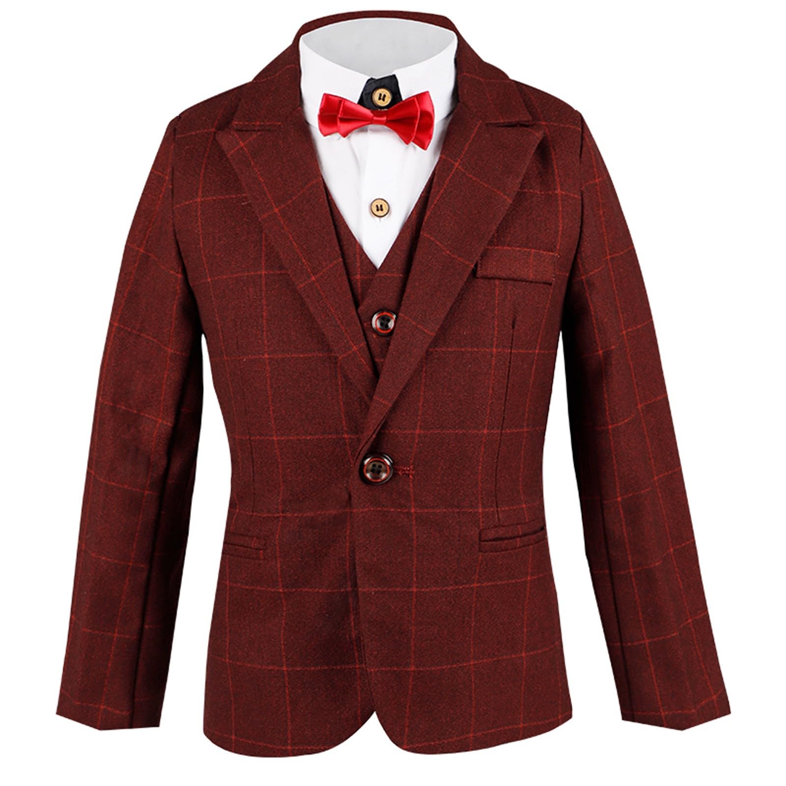 de cuadros para niño, conjunto de piezas para otoño e invierno para pequeños #112