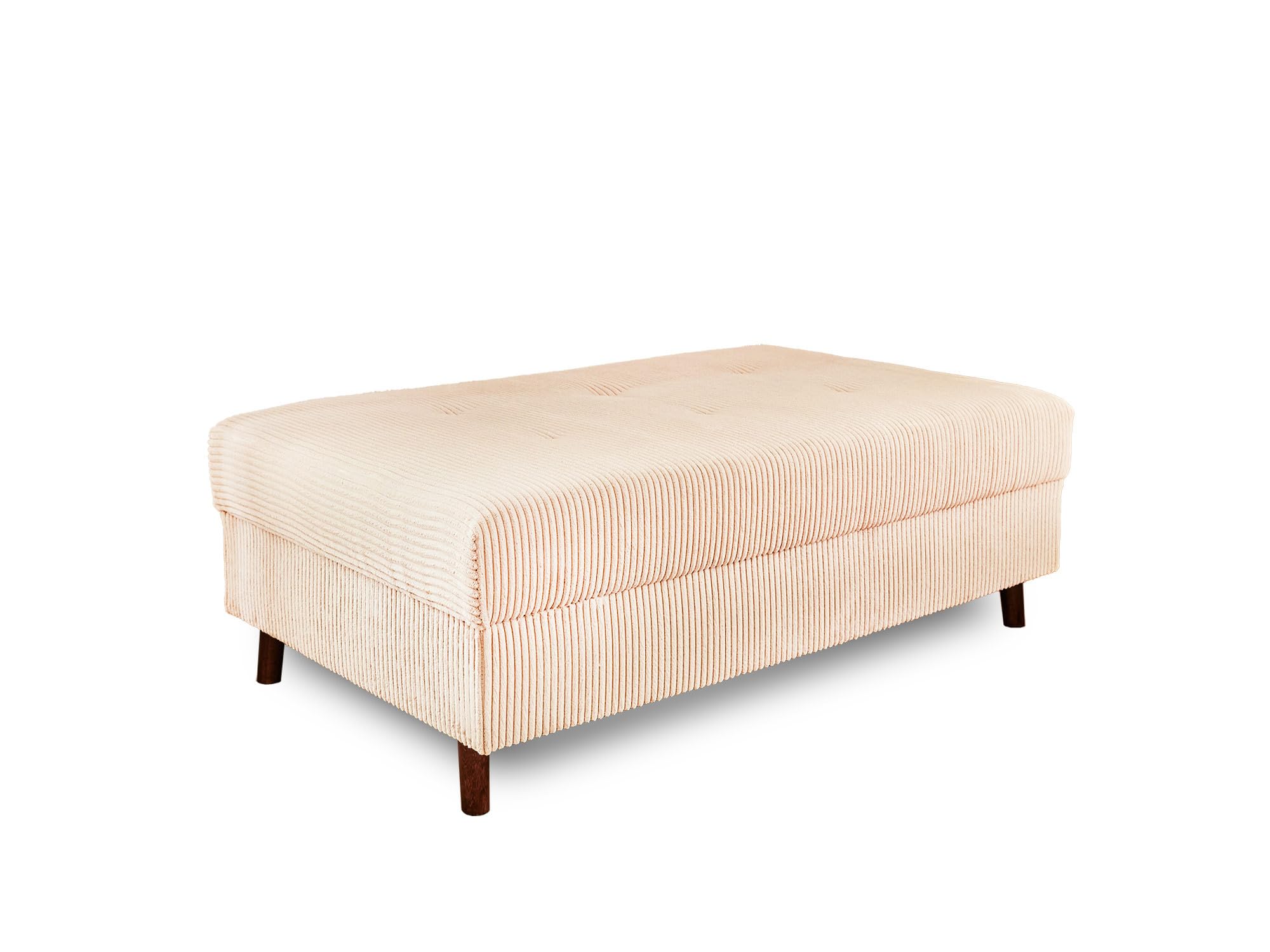Pouf modulable Lisa Design Rune en velours côtelé élégant