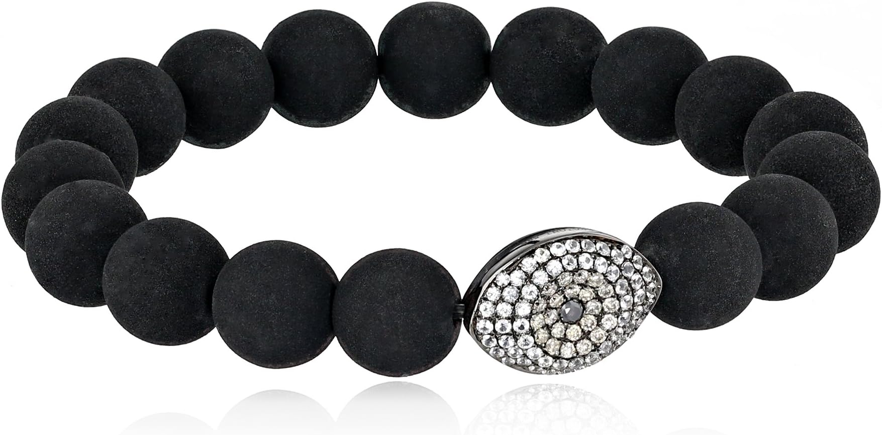 Borgioni Evil Eye and Lava Beaded Bracelet