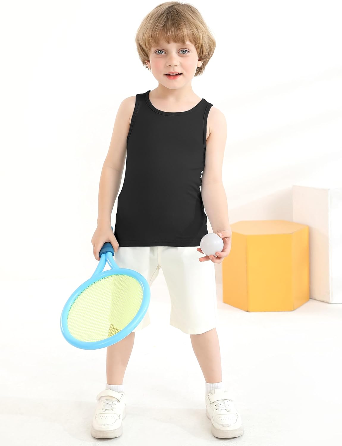 Cooraby 6 Pack Toddler Tank Top Kids Undershirts Soft Undershirt for Boys and Girls - Image 3