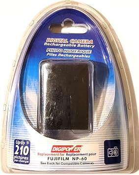 Digipower BP-NP60 استبدال بطارية Li-Ion لـ Fuji & Pentax NP-60