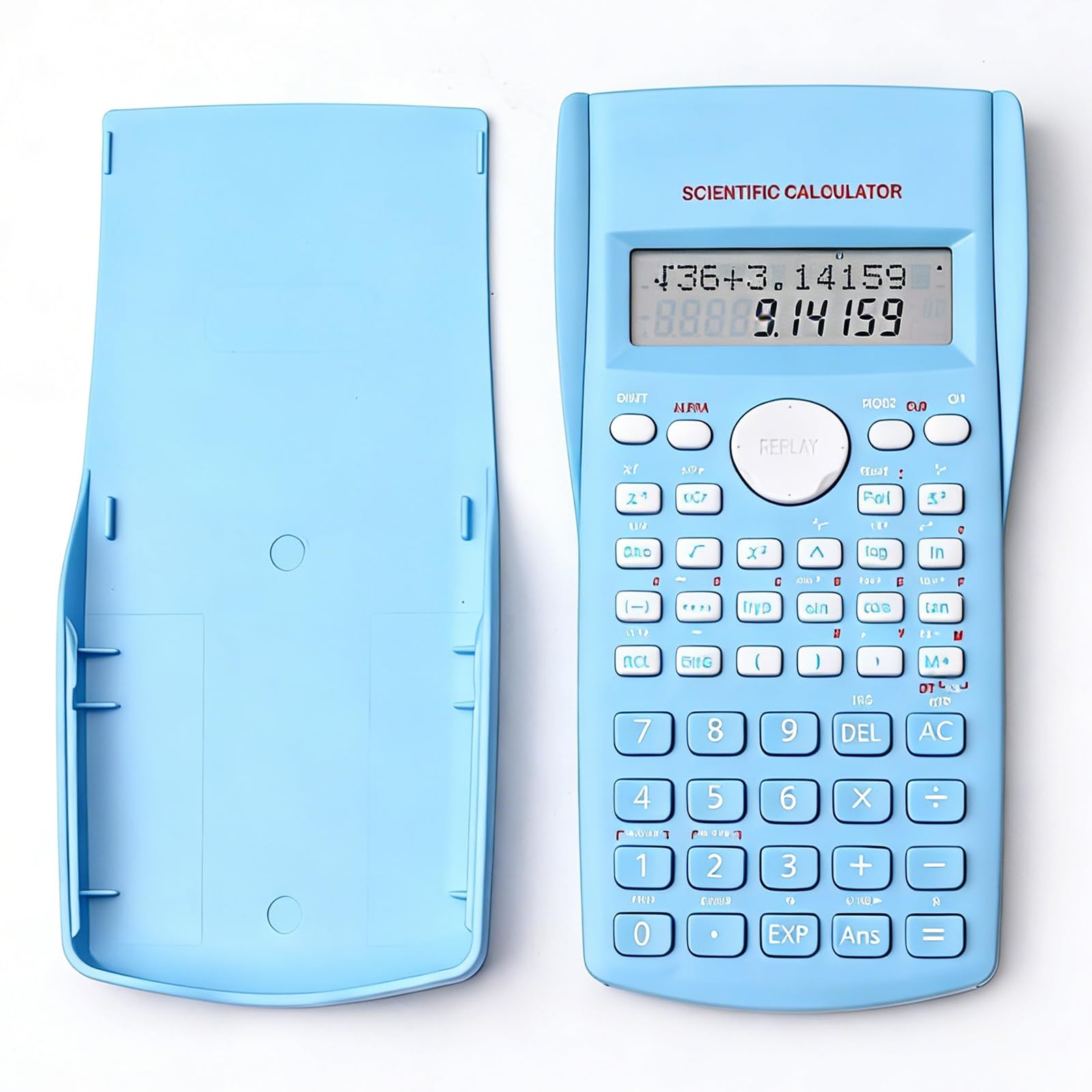 Scientific Calculator, Scientific Calculator with 240 Function Student 2-Line Engineering for School and Business Stationary Calculating Tools, Blue