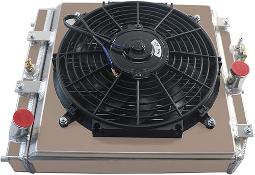 Miniatura 5 de ALLOYWORKS - Radiador de aluminio de 4 filas + cubierta de ventilador + relé para Honda Civic CRX EG EKDEL SOLINTEGRA B16 B18 D15 D16