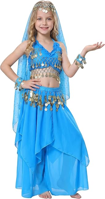 Fairycece Halloween Outfit Genie Costume for Girls