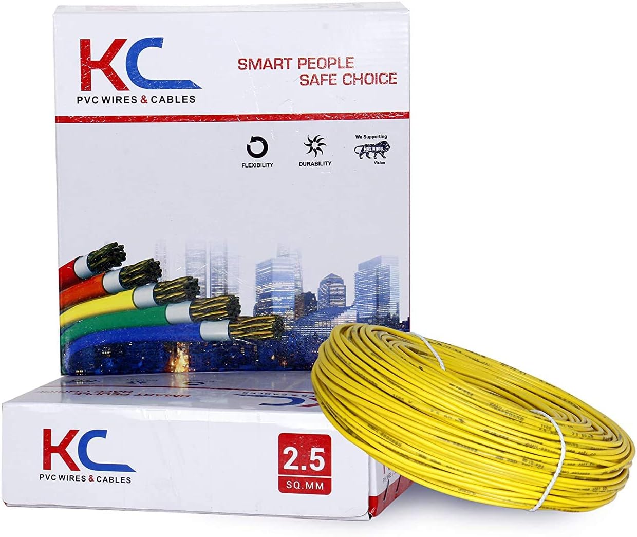 Toran 2.5 sq mm Wire (90 m Coil , Yellow)