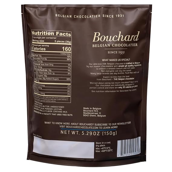 Bouchard Belgian Milk Chocolate (5.29 OZ / 150g)