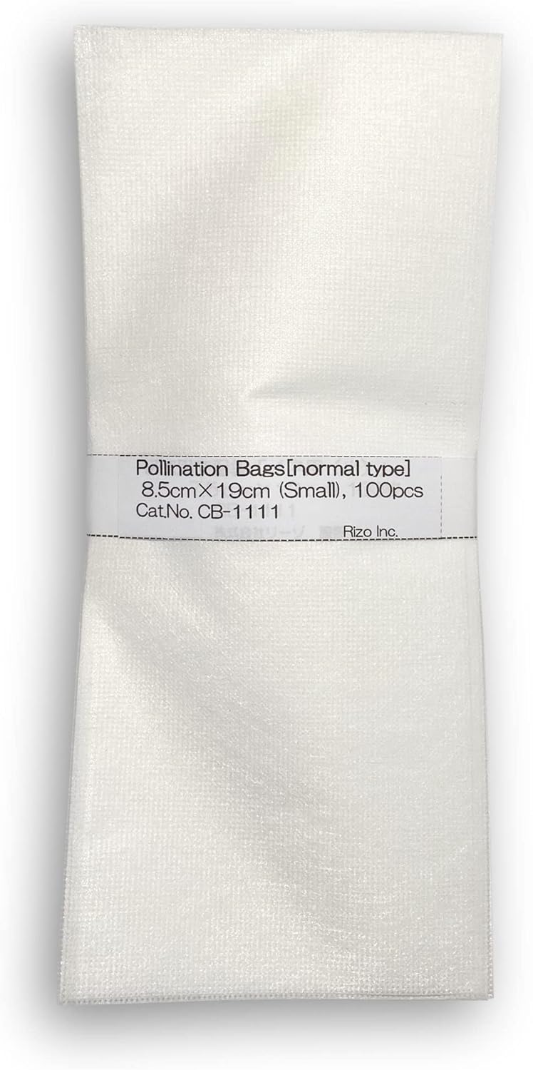 Pollination bags(Crossing Bags), Normal type, 8.5cm×19cm (Small), 100pcs, High Functional Nonwoven Bags for Plant Flower for Biological Research Purpose