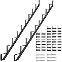 DIYHD 9-Step Outdoor Steel Stair Stringer for Deck Height 73in, 2 Pack