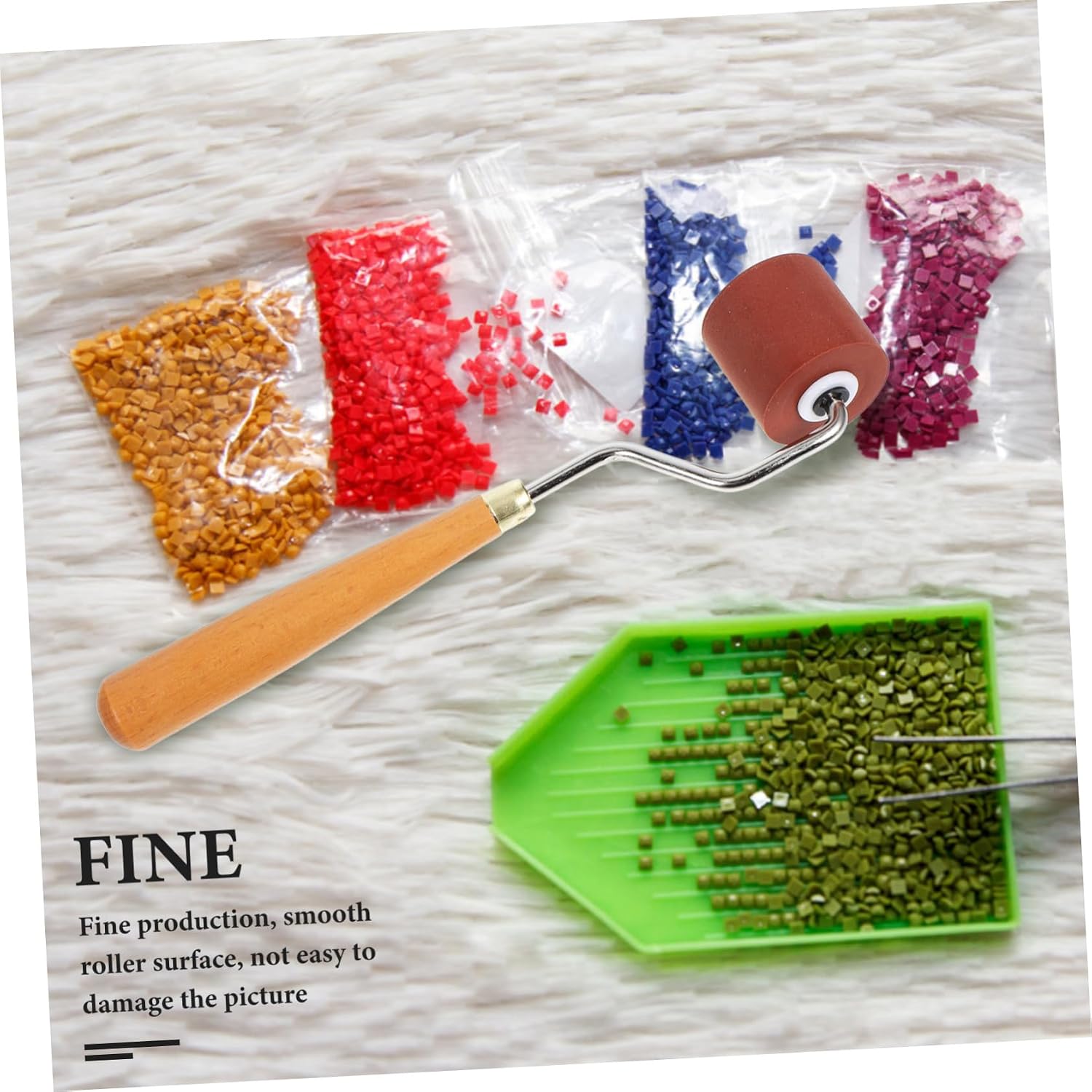 Beatifufu Craft Roller Tool for Printmaking Projects Hard Stamp Roller Smooth for Scrapbooking and Artistic Applications
