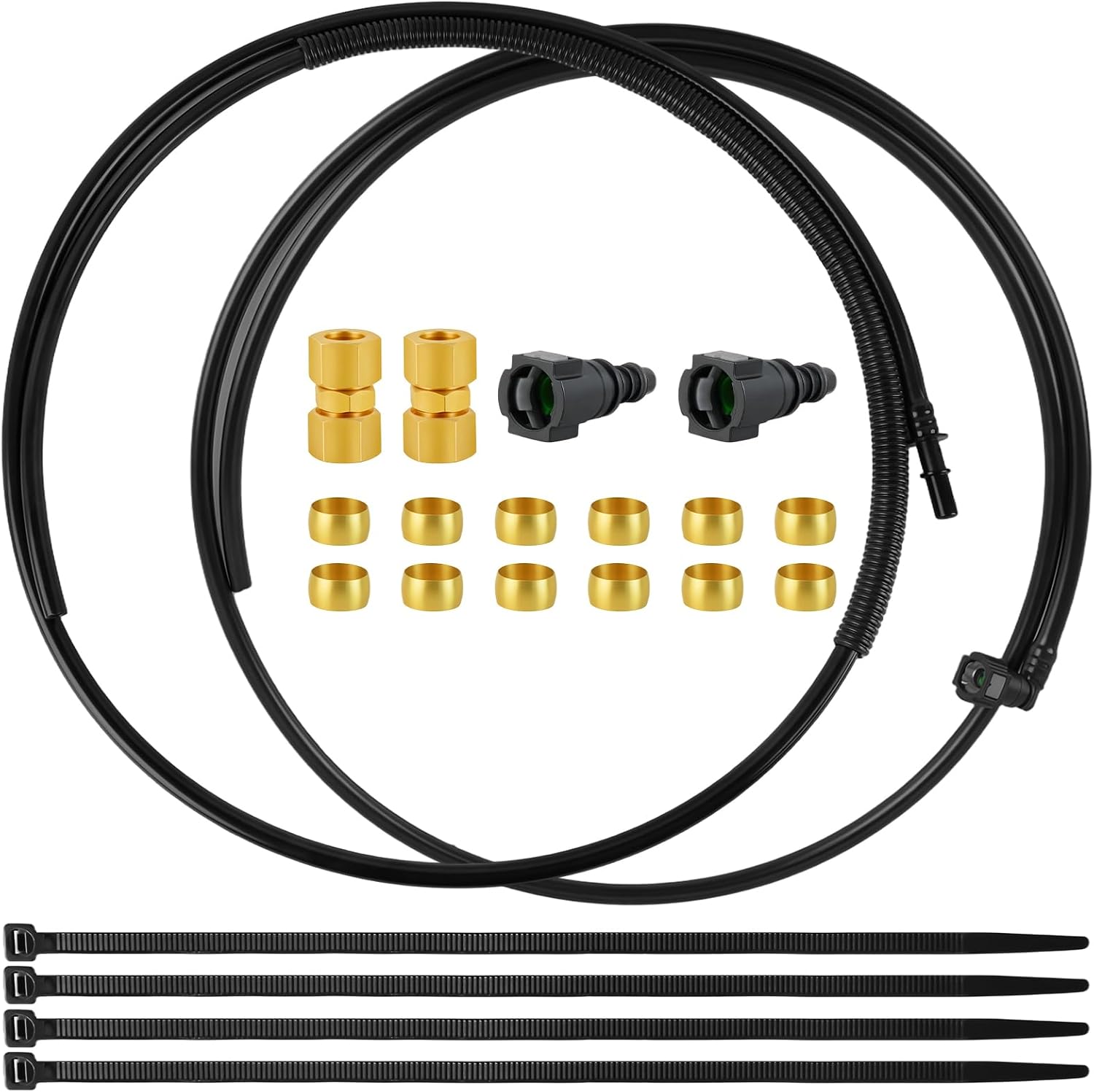MuHize FL-FG0974 Fuel line Kit, Suit for Chevrolet HHR 2006-2011, Replace# FL-FG0974-36, Fuel Vent Tube Kit, Quick Fix