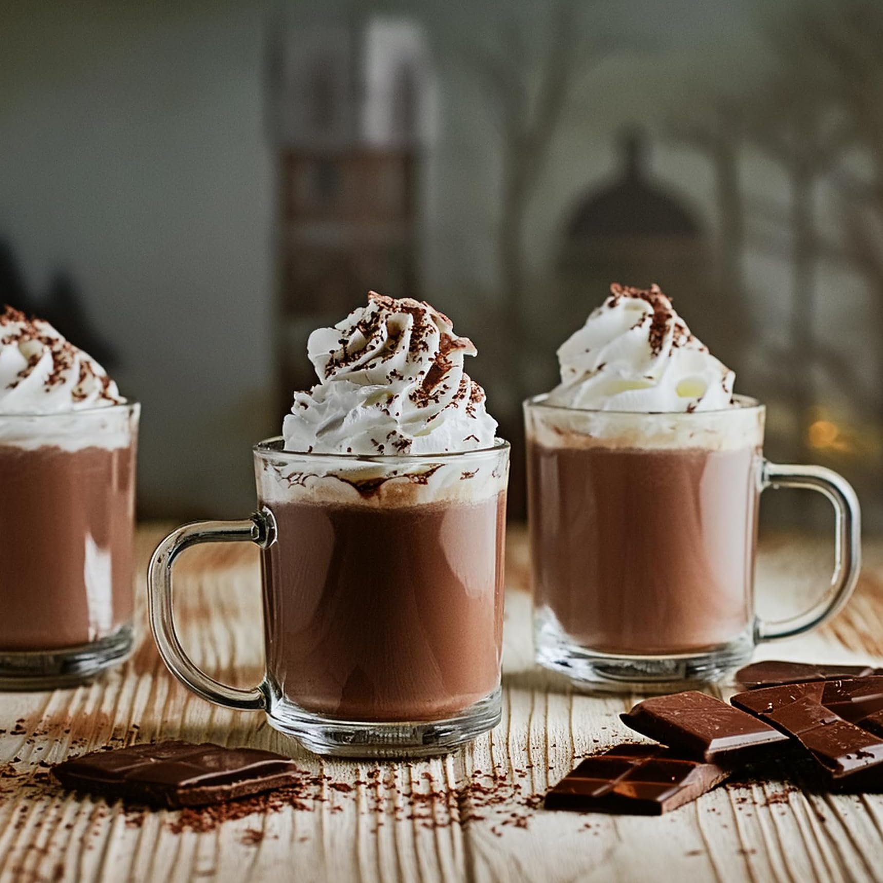 Glasmark Krosno Latte Macchiato Set di 4 bicchieri da tè con manico, bicchieri da dessert per acqua, caffè e vin brulé, 4 x 220 ml