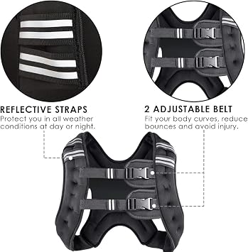 Prodigen Running Weight Vest for Men Women Kids 8 12 16 20 25 30lb Body Weight Vests for Workout Jogging Cardio Walking Elite Weighted Vest Workout Equipment