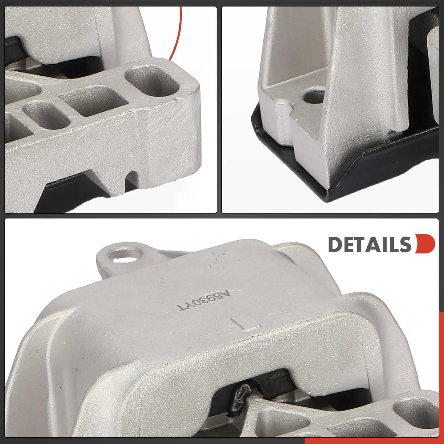 A-Premium 2-PC Set Engine Motor and Transmission Mount Kit Compatible with Volkswagen Jetta 1999-2005, Golf 1999-2006, Beetle 1998-2006, 1.8L 1.9L 2.0L 2.5L, Replace# 1J0199851M