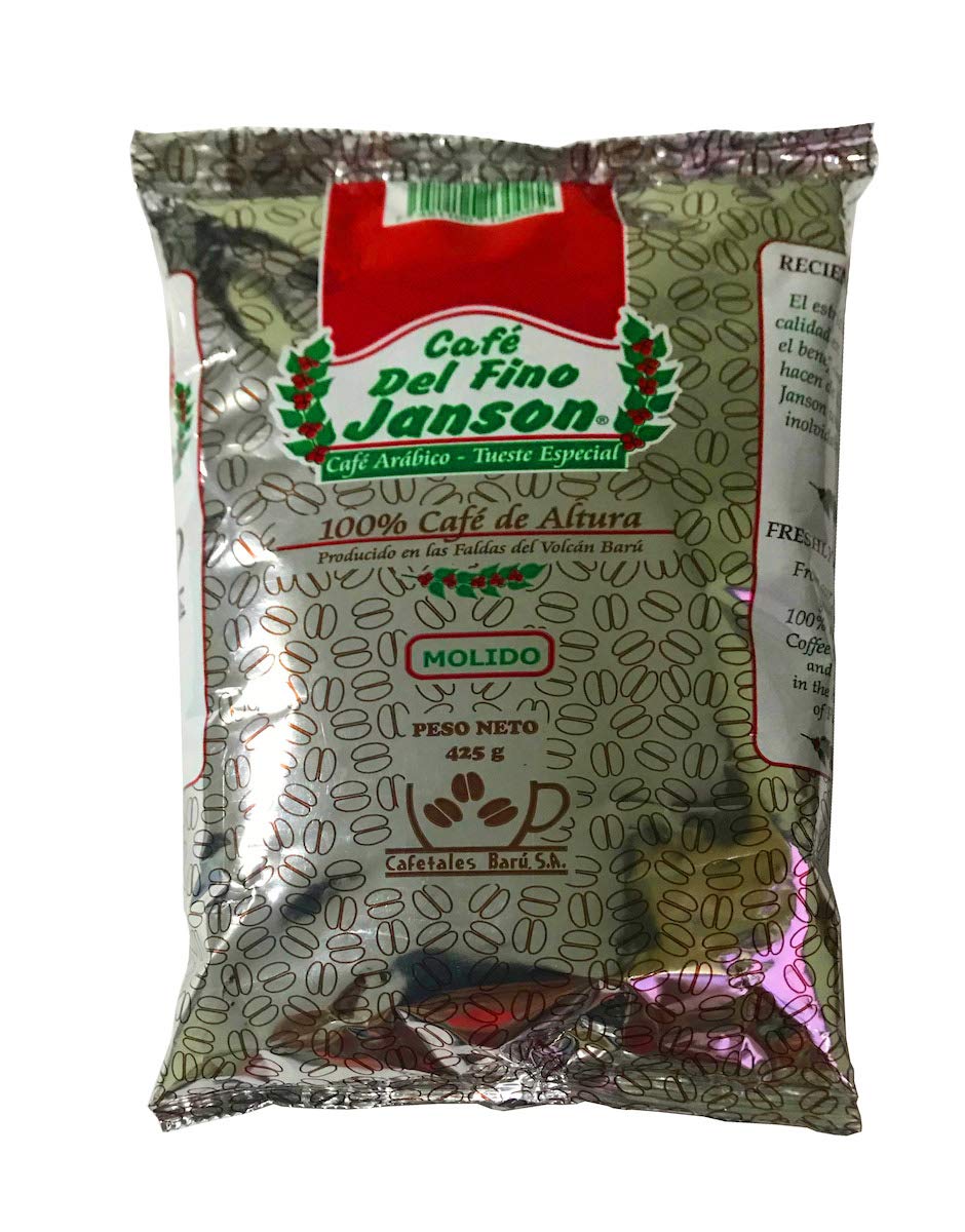 Cafe Janson - Del Fino Panama Ground Coffee - 15 oz / 425 gr