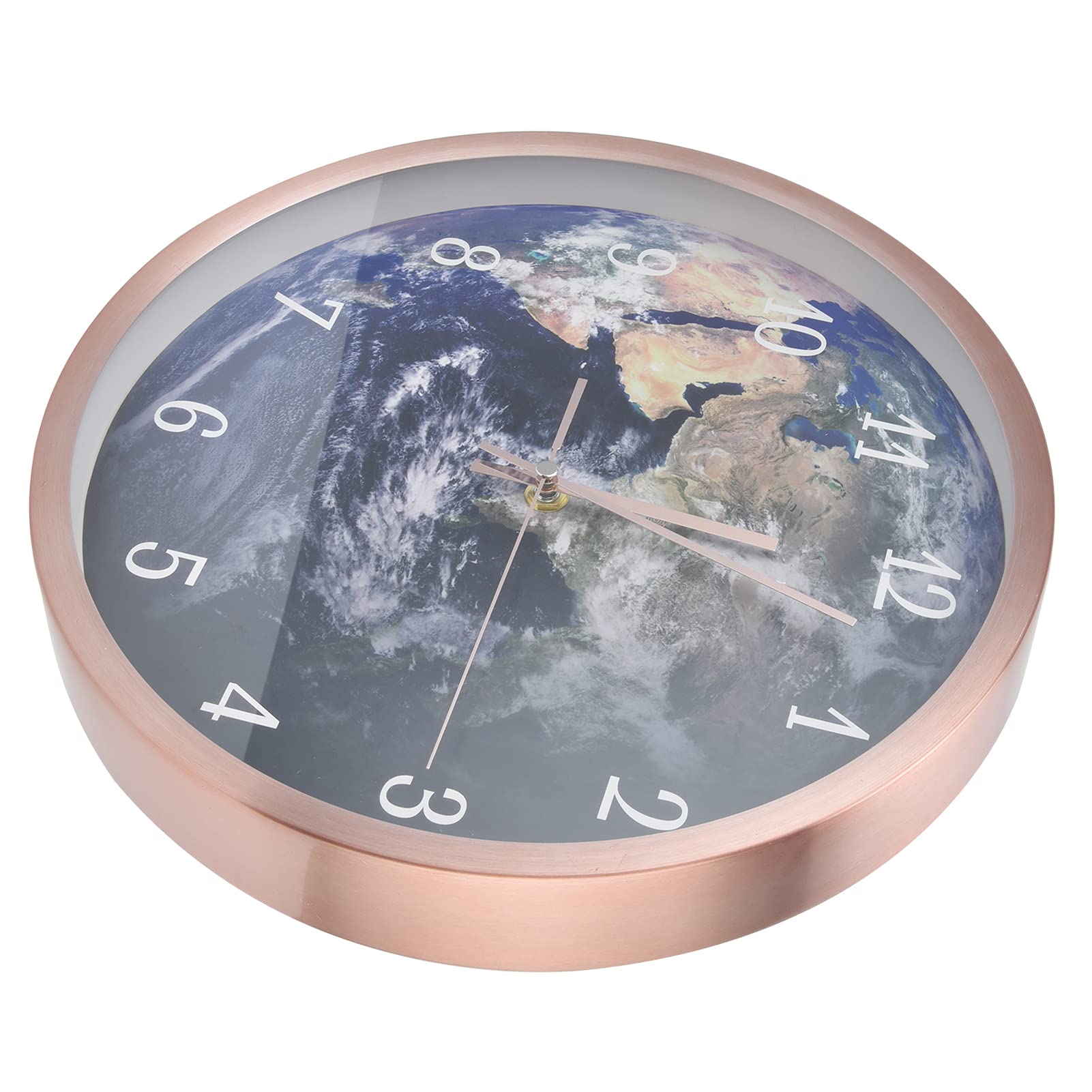 Horloge lumineuse or rose avec commande vocale pour décorer un café ou un bar