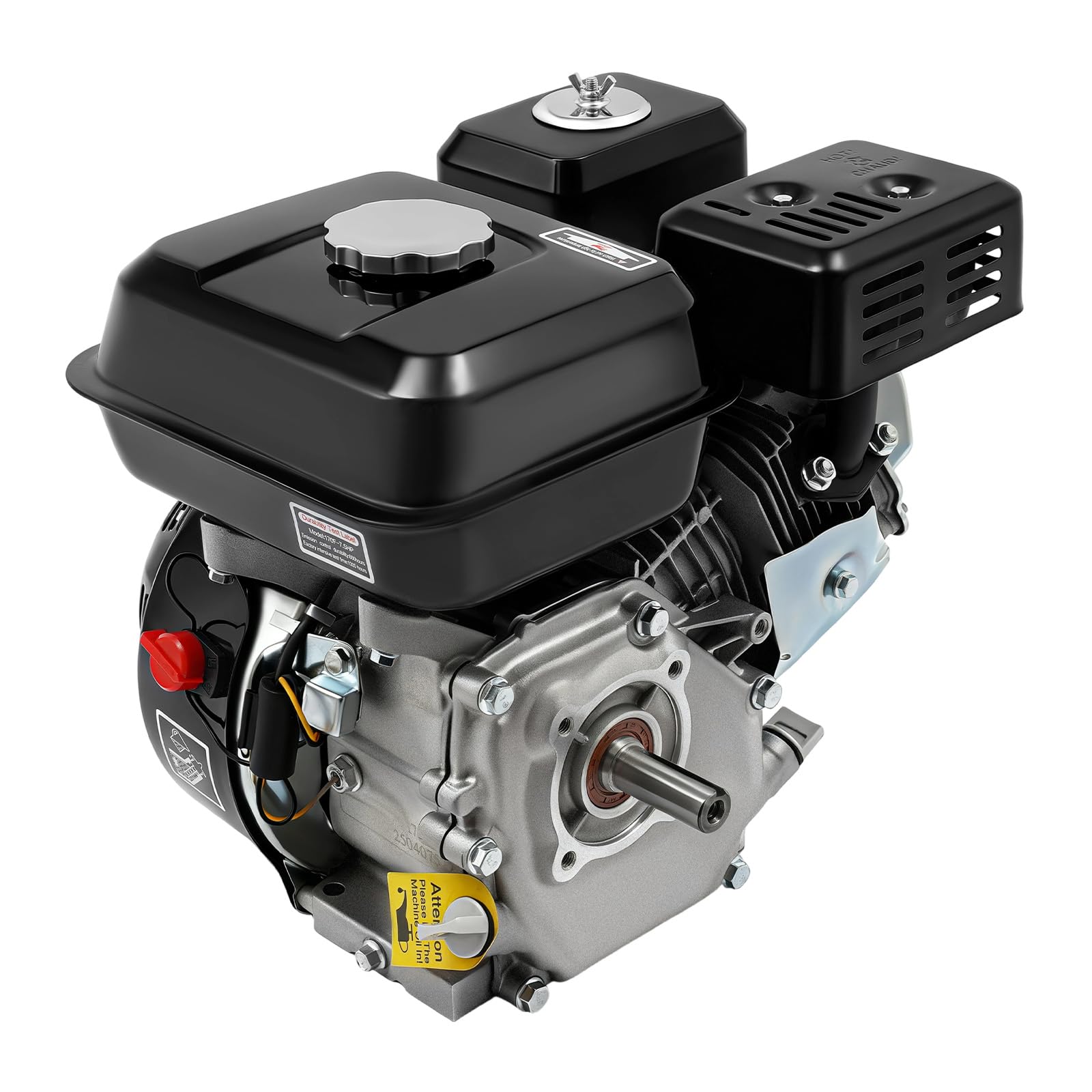Motor de gasolina de 7,5 CV de 4 tiempos, 212 cc y 3600 rpm, motor estacionario, motor de 4 tiempos, motor multiusos para bombas de agua, vibradores, generadores
