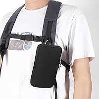 Vista 8 de Riñonera para teléfono celular para hombres y mujeres, pequeña bolsa de cintura para teléfono celular, funda vertical con clip para cinturón