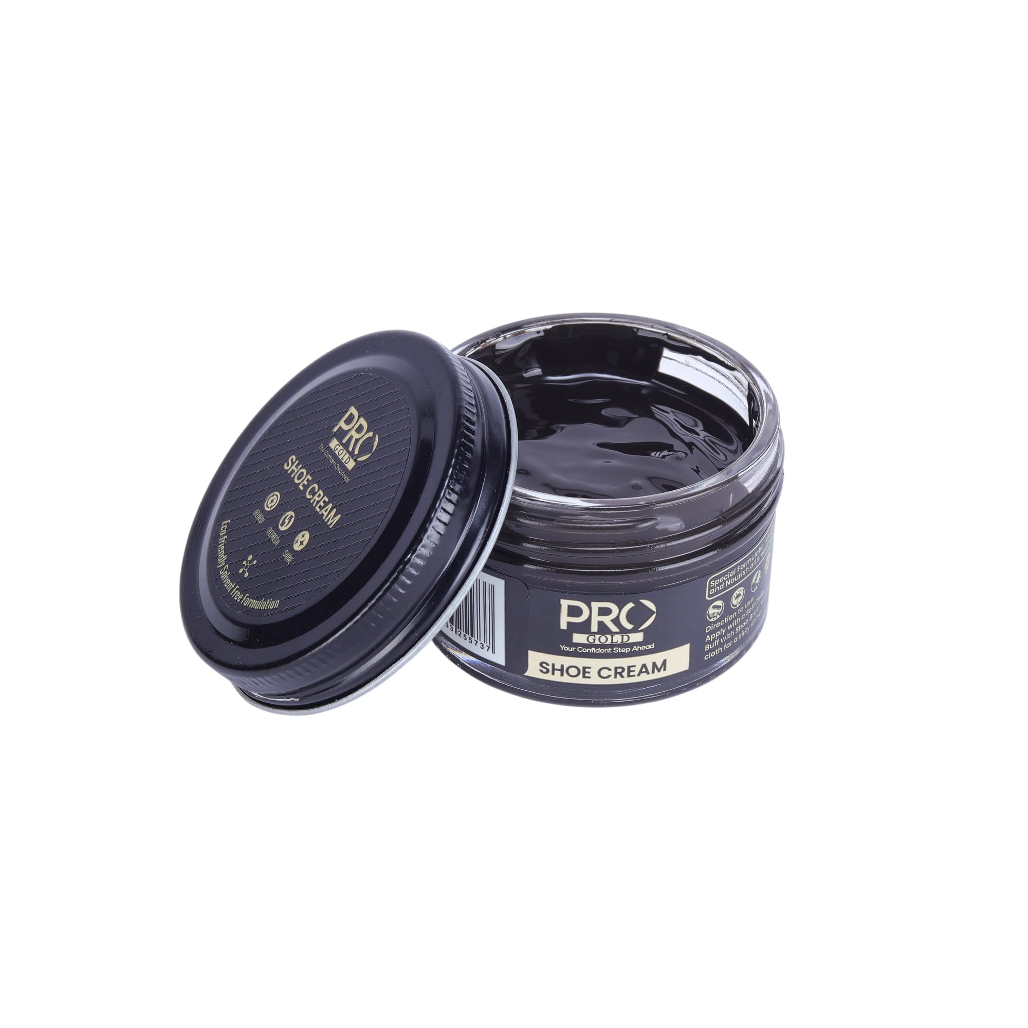 PRO SHOE CREAM I PACK OF 1 I CONSISTS OF NATURAL CARNOBA WAX & BEES WAX I GIVES IN DEPTH CARE (BLACK)