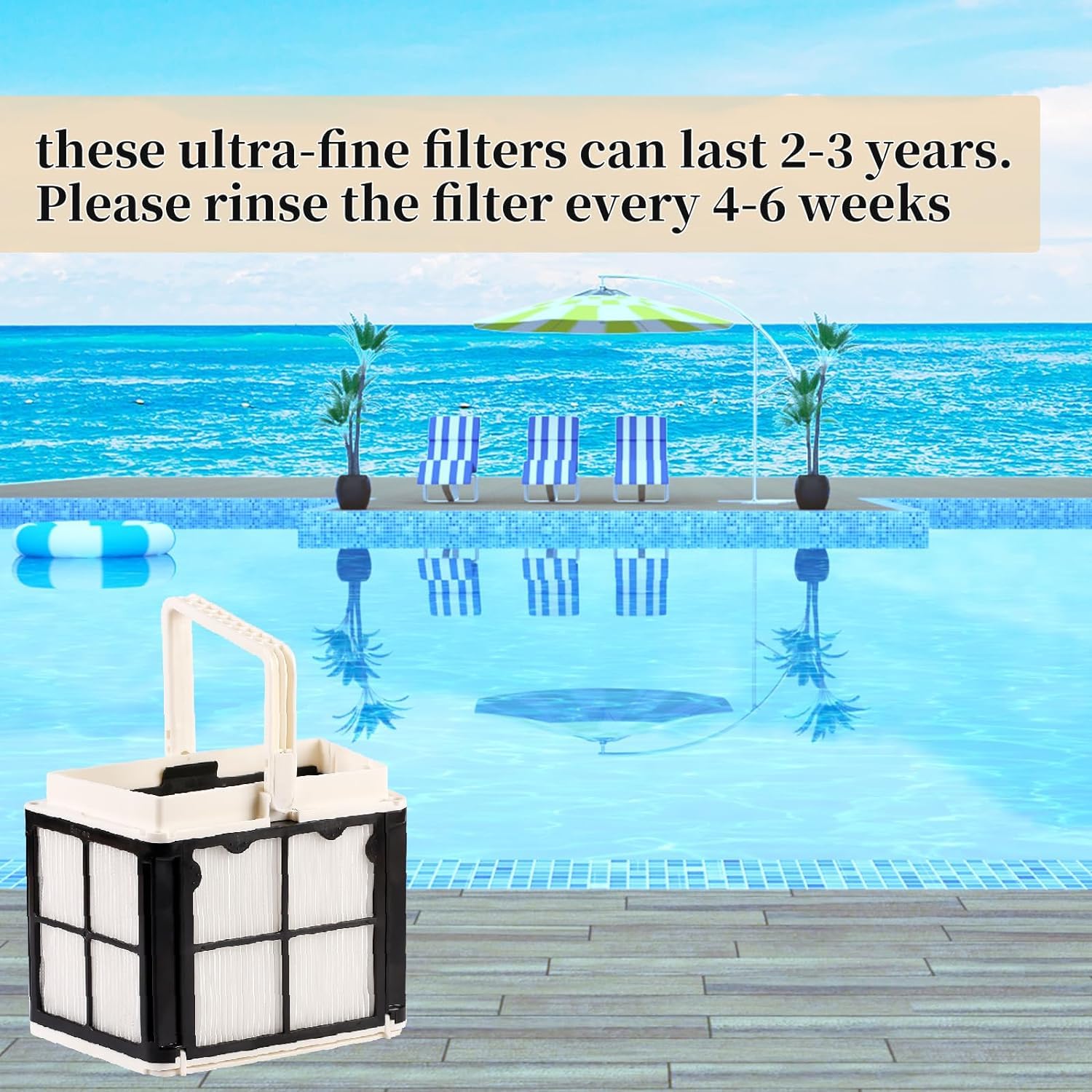 Filtre Ultra-Fin De Rechange Pour Robot Nettoyeur Dolphin - Compatible S50, S100, Active 10, Echo, T15, Proteus DX3, Etc.