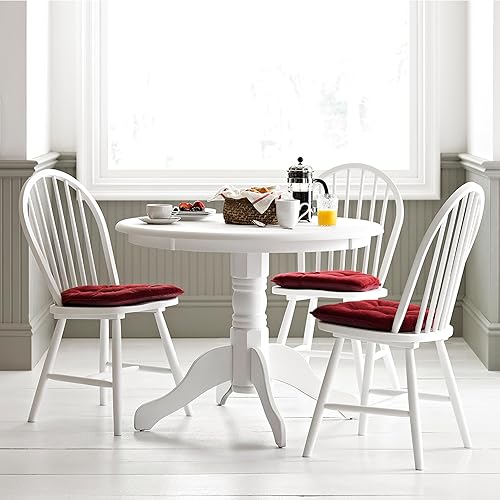 Miniatura 7 de Klear Vu Omega Gripper - Cojín capitoné antideslizante para silla de comedor, Tela, Llama, Paquete de 4