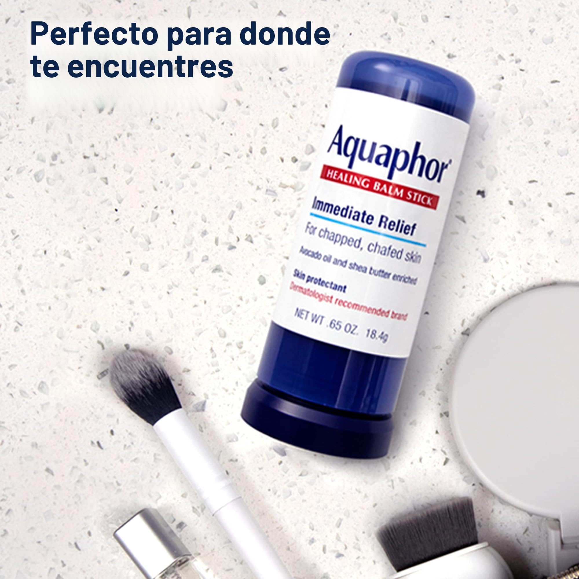 Aquaphor Palillo de bálsamo curativo, protector de piel con aceite de aguacate y manteca de karité, barra de 0,65 onzas