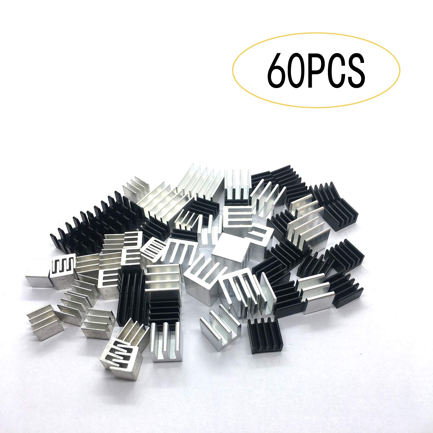 Chеареѕt 🛒 60pcs Small Heatsink Kit, Mini Cooler Heat Sink for Cooling VRM Stepper Driver MOSFET VRam Regulators Raspberry Pi 4, Raspberry Pi 3 B+ Hоlіdау Dеаlѕ 🛒 60pcs Small Heatsink Kit, Mini Cooler Heat Sink for Cooling VRM Stepper Driver MOSFET VRam Regulators Raspberry Pi 4, Raspberry Pi 3 B+