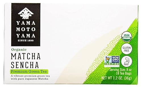Miniatura 2 de Yamamotoyama Bolsa de té Matcha Sencha Orgánico 18 unidades (Paquete de 6)