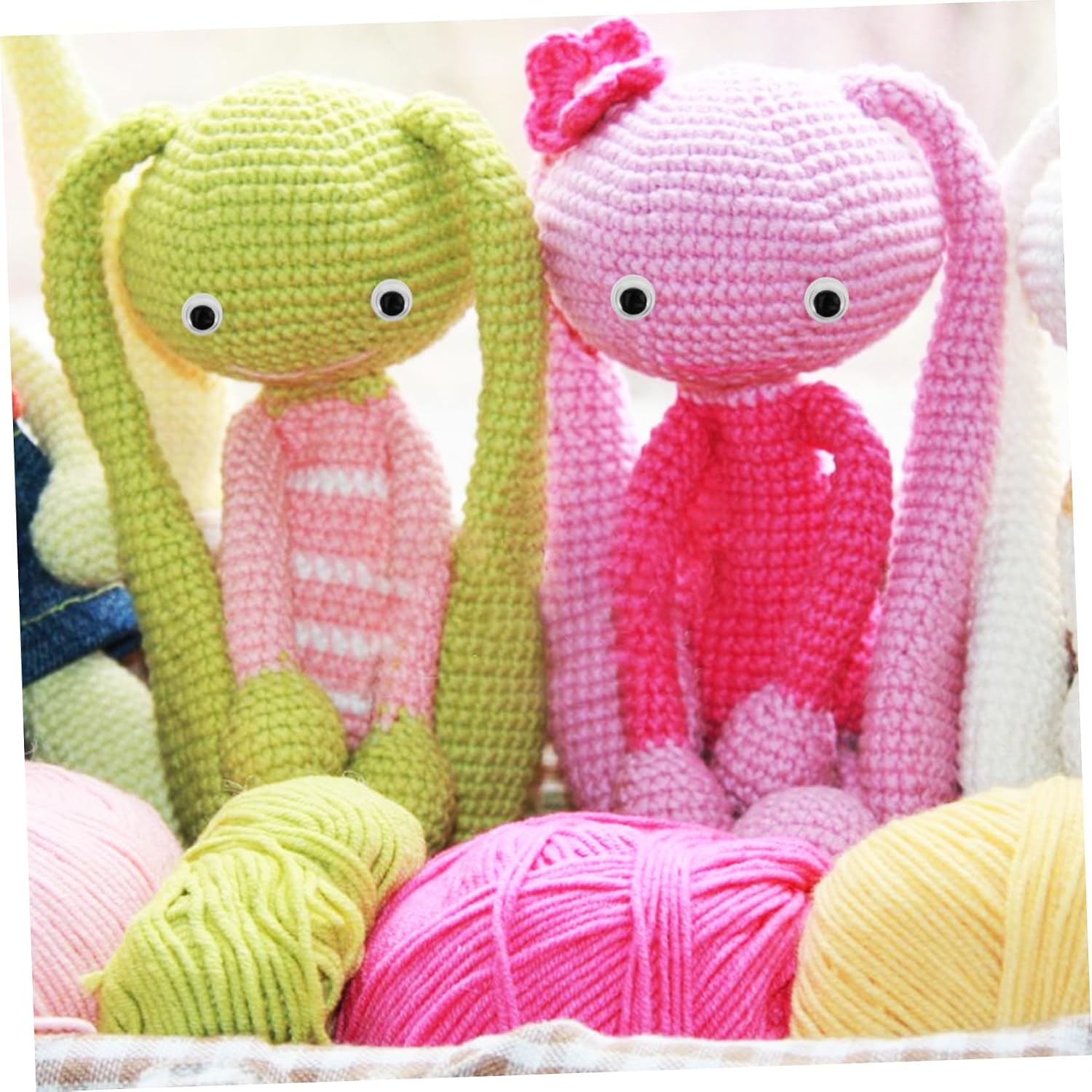 Beatifufu 400pcs Self-Adhesive Eyes for Crafts and Doll Stickers for Animal Eyes Creative Projects and Handmade Crafts
