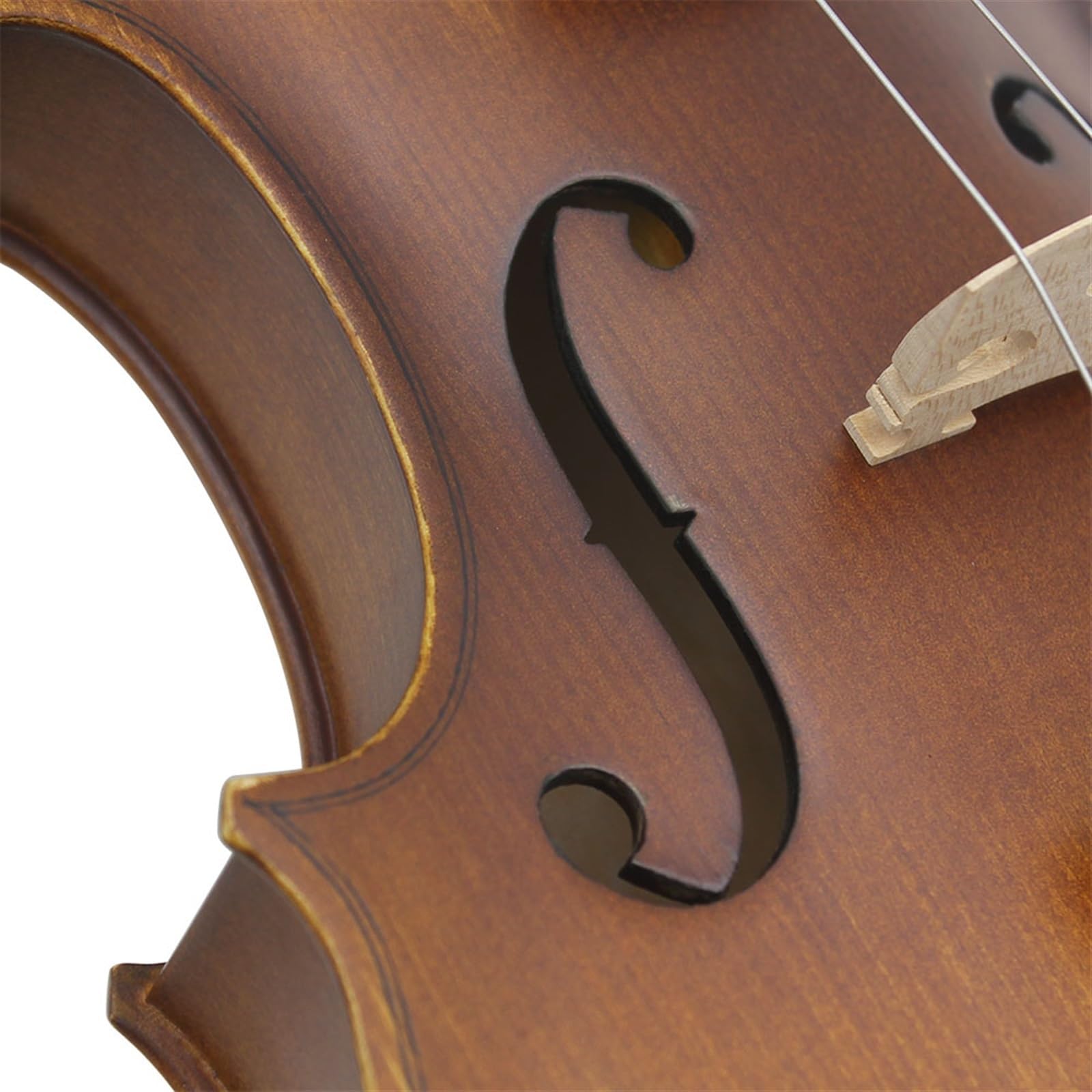 Violin Set Akustische Violine Geige Kit 1/2 1/8 1/4 3/4 Glanz Mit Bogen Fall Weiß Schwarz Farbe Musik Geschenk
