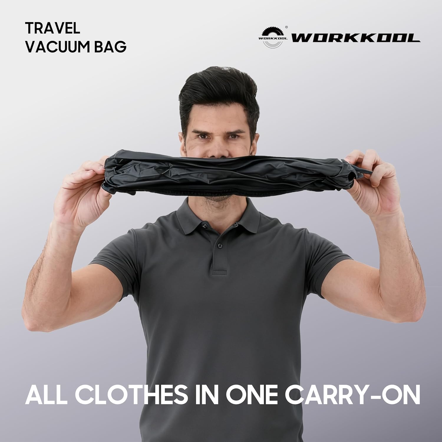 41L Vacuum Packing Cubes for Travel with Pump,Waterproof Travel compression bags for Suitcase, Luggage, Backpack with Manual Air Pump(Black,Large Volume 41L,2-PACK) - Image 6