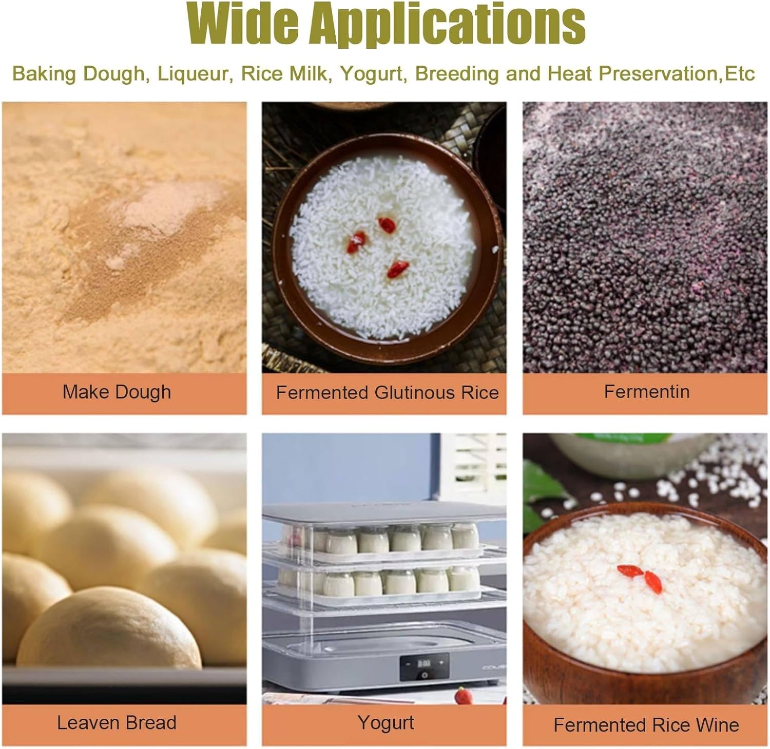 Electric Dough Proofer Machine (2 Layer), Bread Proofing Box, Adjustable Humidity(65-95%)+ Temperature(24~50°C)+ Timing(99H),Transparent and Visible