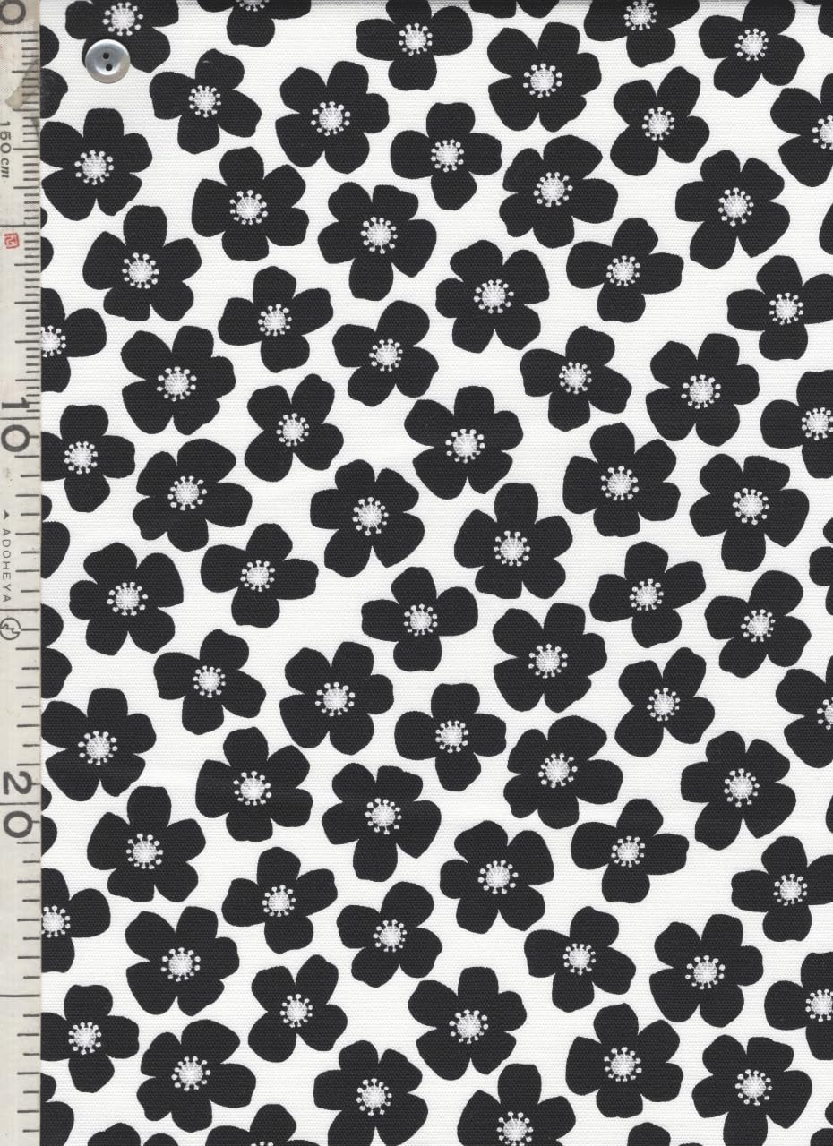 ♥菫花様♥ ハワイアン白黒パラカプリント　L☆タイプ　ご予約 Amazon | 【FUWARI・染布 シリーズ オックス プリント】ミニ お花も