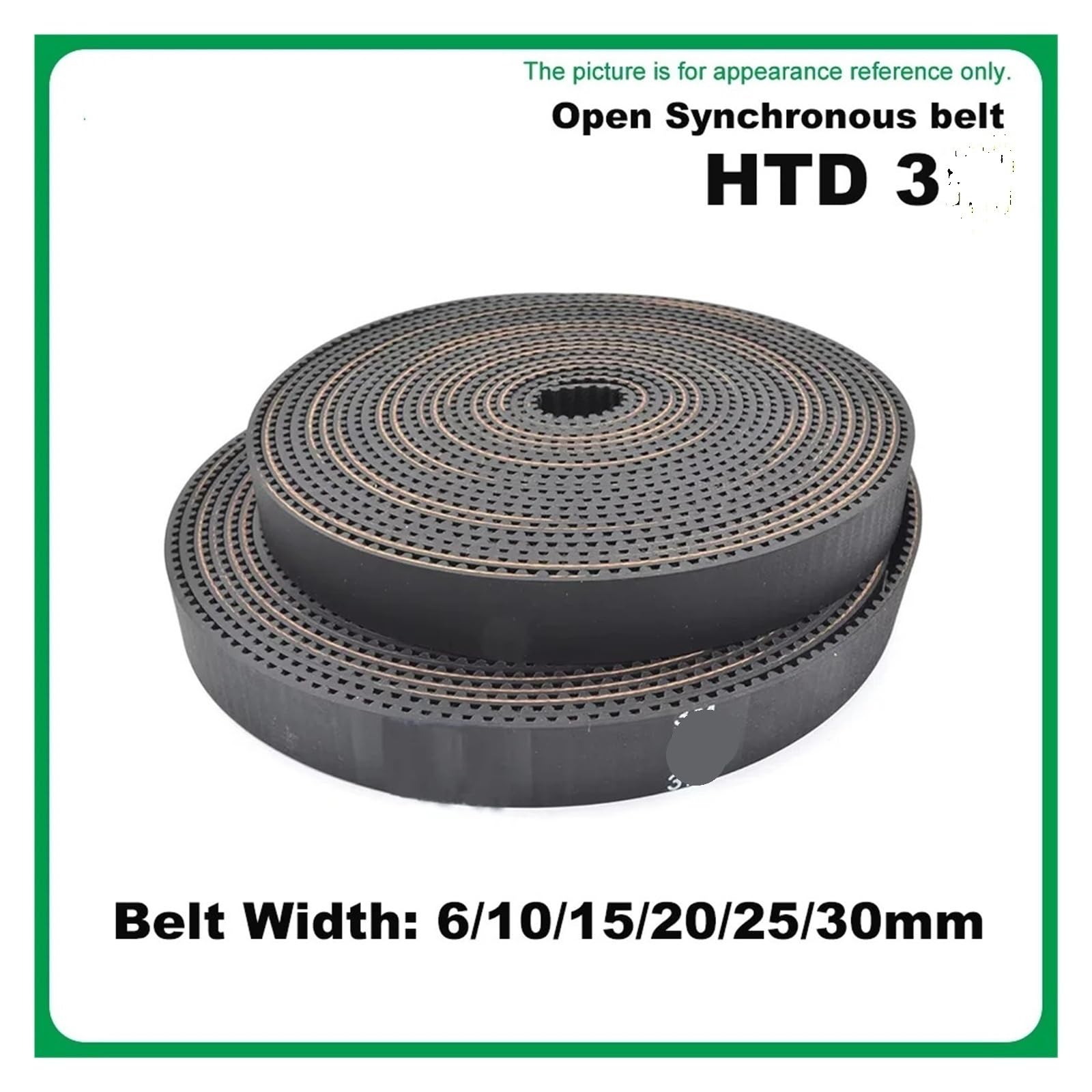 HTD Gummi-Fiberglas-Zahnriemen 6–30 mm | HTD-Synchronriemen mit offenem Ende, glasfaserverstärkt, 6–30 mm Breite for CNC-Gravur-Riemenscheibenantrieb(10Meter,15mm)