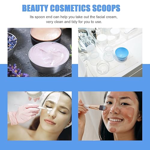 Miniatura 6 de 15 Uds. Espátula cosmética Crema Facial Espátula de maquillaje acrílico Cuchara mezcladora Herramienta de rodillo de ojos para suministros de