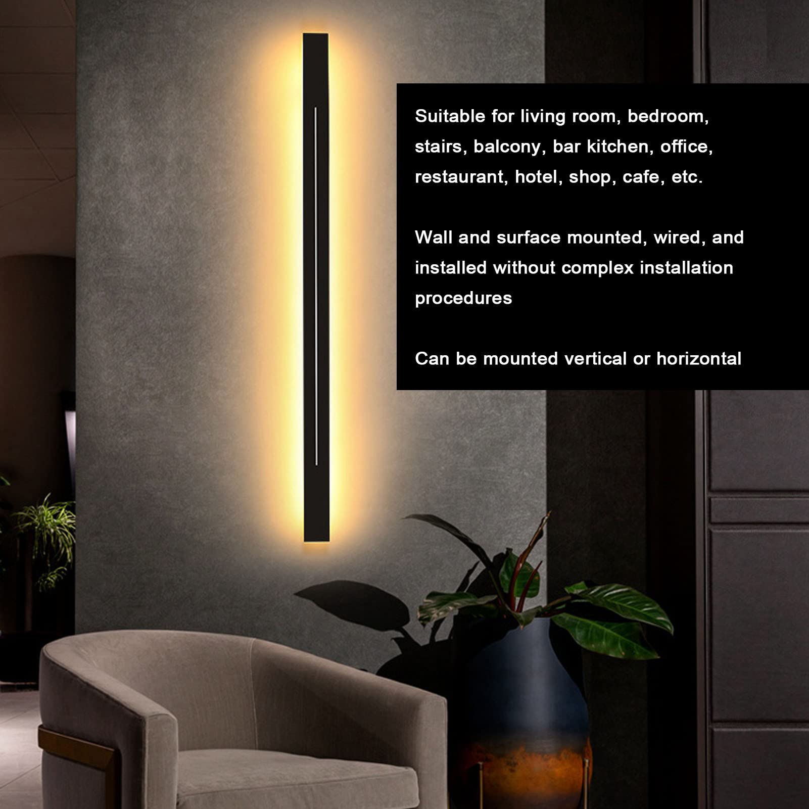Lámpara de Pared LED (60cm)