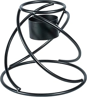 Echo Valley 9128 Helix Globe Stand, 8-Inch, Black, Small