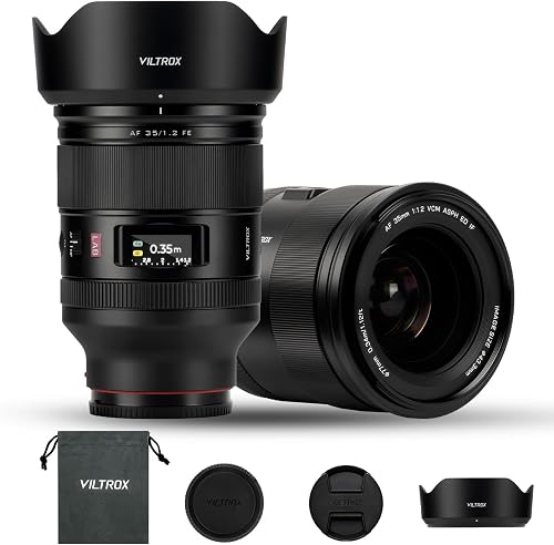 VILTROX 35mm F1.2 Full Frame Prime Lens for Sony E-Mount Ultra Fast f/1.2 Aperture LAB Series Professional Optics Auto Focus Compatible with A7RV ZV-E1 A7CR A7IV A7RIV A7CII FX30 A9III A6600