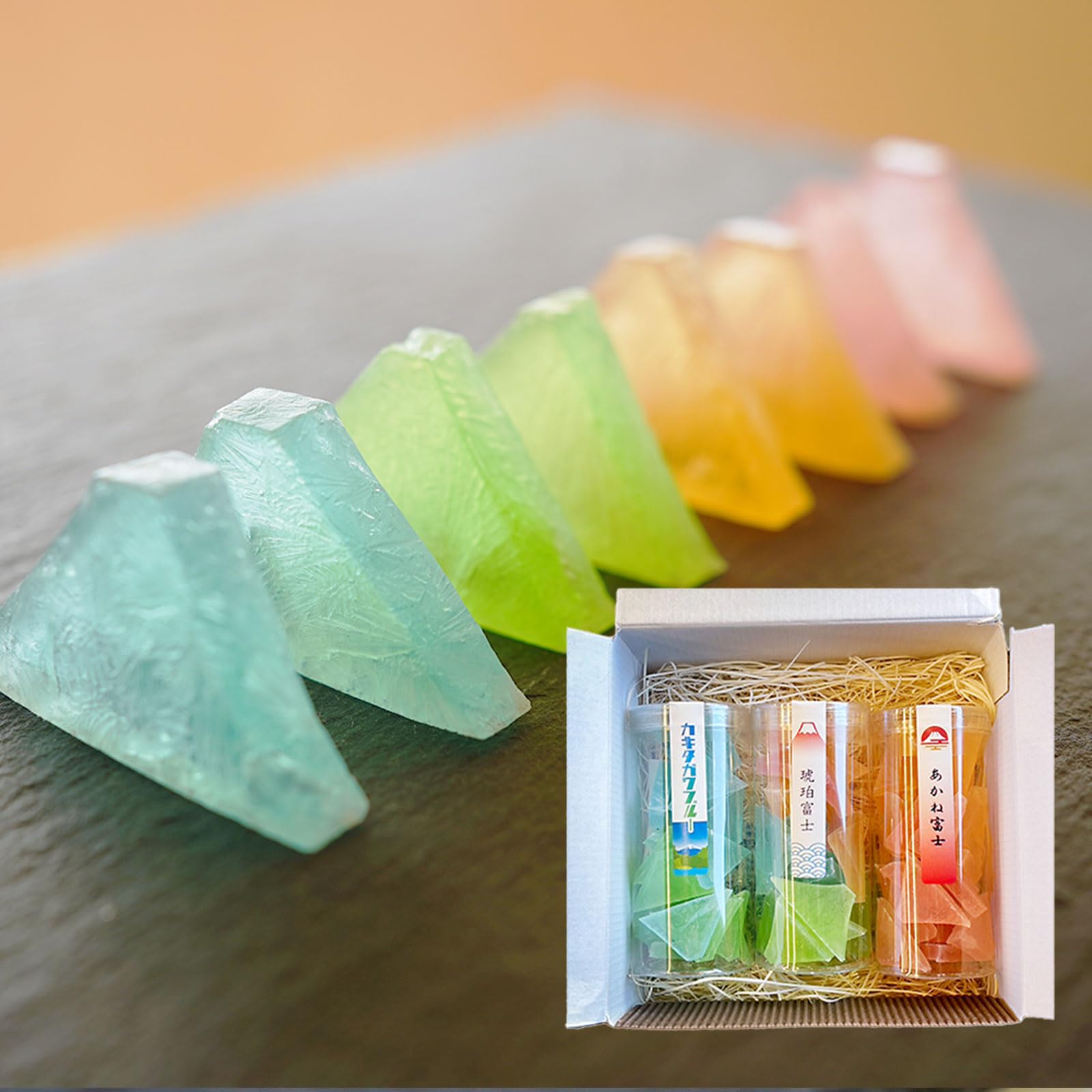 Amazon | ギフト 伊豆河童 富士山琥珀糖 95g×3個セット 琥珀富士 カ 