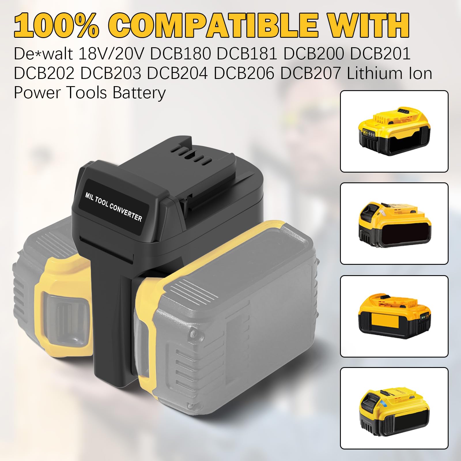 Amazon.com: YNDZ 2-in-1 Battery Adapter Converter, for Dewalt 20V