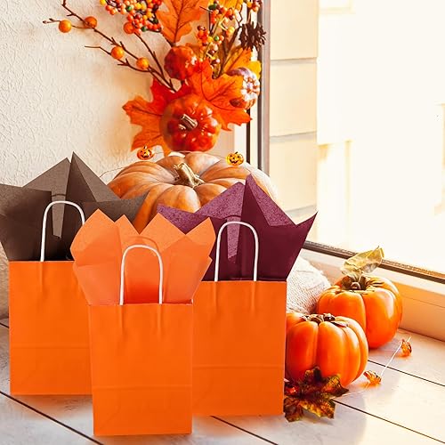 Miniatura 23 de Teling 500 hojas de papel de seda kraft para bolsas de regalo de 14 x 20 pulgadas, papel de seda a granel para bodas de otoño, cumpleaños