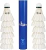 Badminton Shuttlecocks 12-Pack All Round Feather Feather With Great Durability Stability and Balance,Suitable for Professional Training Or Family Outdoor Sports