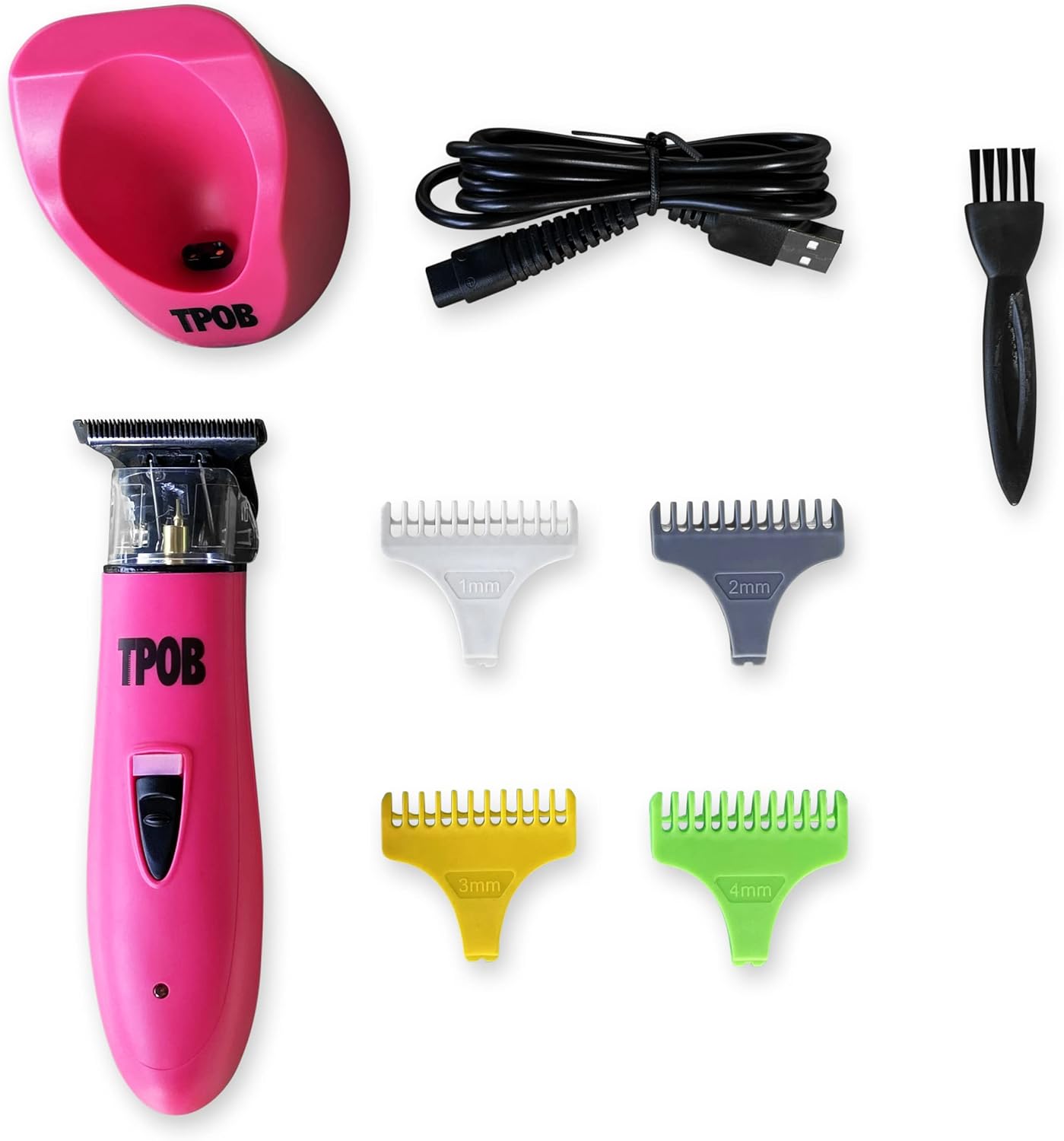 TPOB Ghost X Beard Trimmer Hair Clippers for Men, Professional Hair Trimmer T-Blade Trimmer Cordless Rechargeable Edgers Clippers Electric Beard Trimmer Shaver (Ghost X Candy) - Image 4