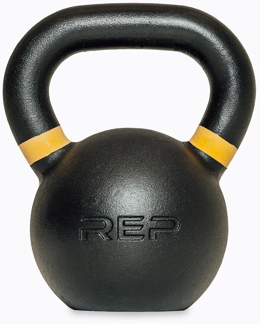 REP Fitness Single Kettlebells 5lb to 50lb Weight Range, Cast Iron, Strength Training, Power Workout Equipment, Home Gym, Free Weights, Dumbbell Alternative, Exercise, Men, Women