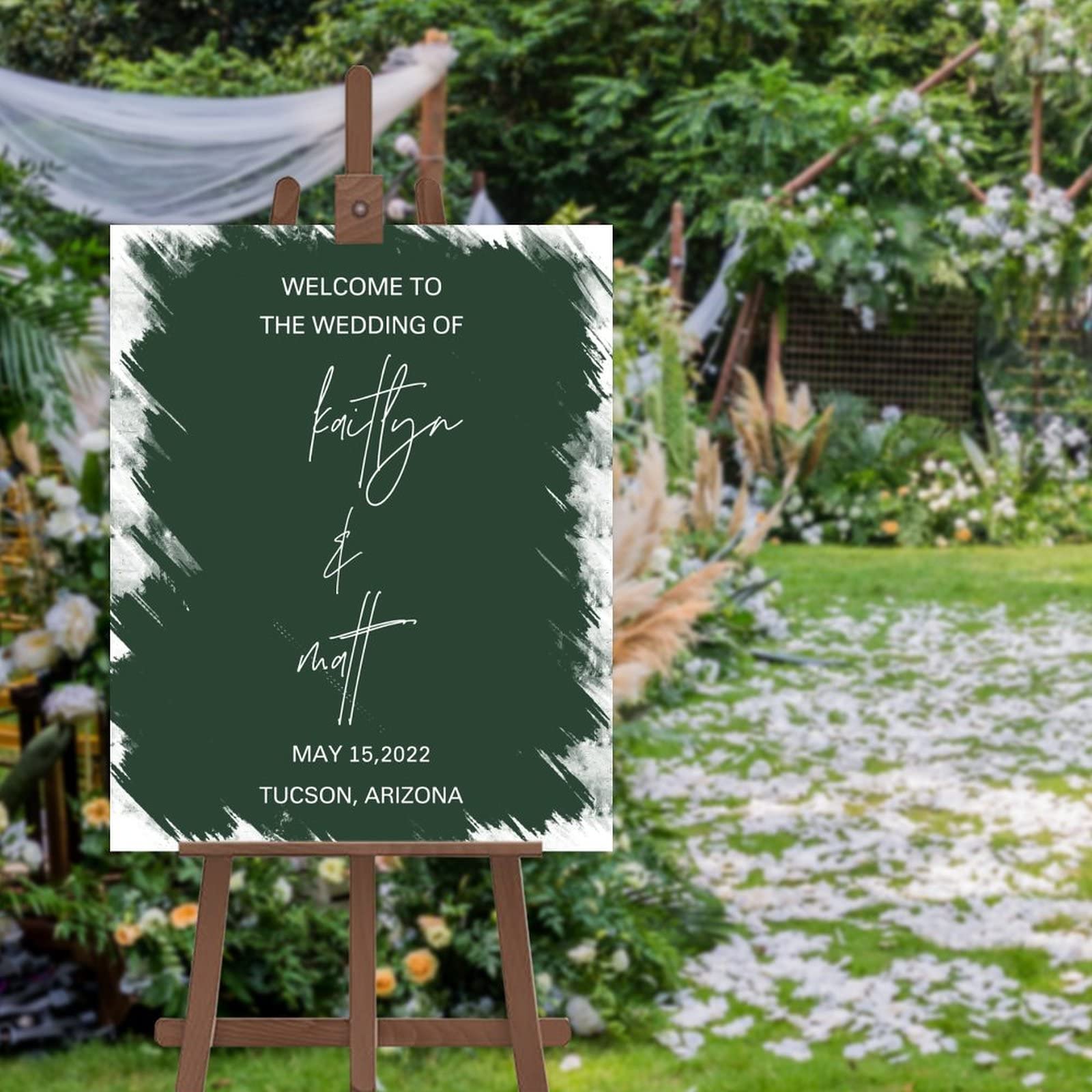 Panneau de bienvenue mariage personnalisé : sublimez votre entrée de fête