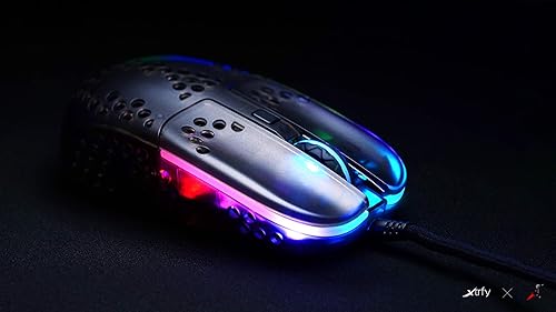 Miniatura 7 de Xtrfy MZ1, mouse para juegos con cable ultraligero, sensor Pixart 3389 de vanguardia, forma única para un objetivo óptimo, iluminación RGB