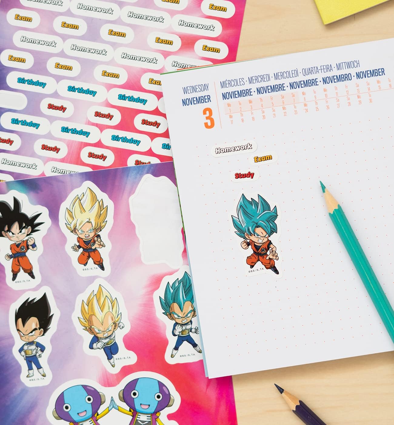 Grupo Erik: Official Dragon Ball Academic Diary 2021-2022 Day to Page - 11 Months Mid Year Diary August 2021 - June 2022 - Image 5