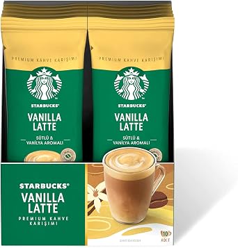 Starbucks Vanilla Latte Premium Coffee Mix, 10x21.5 g